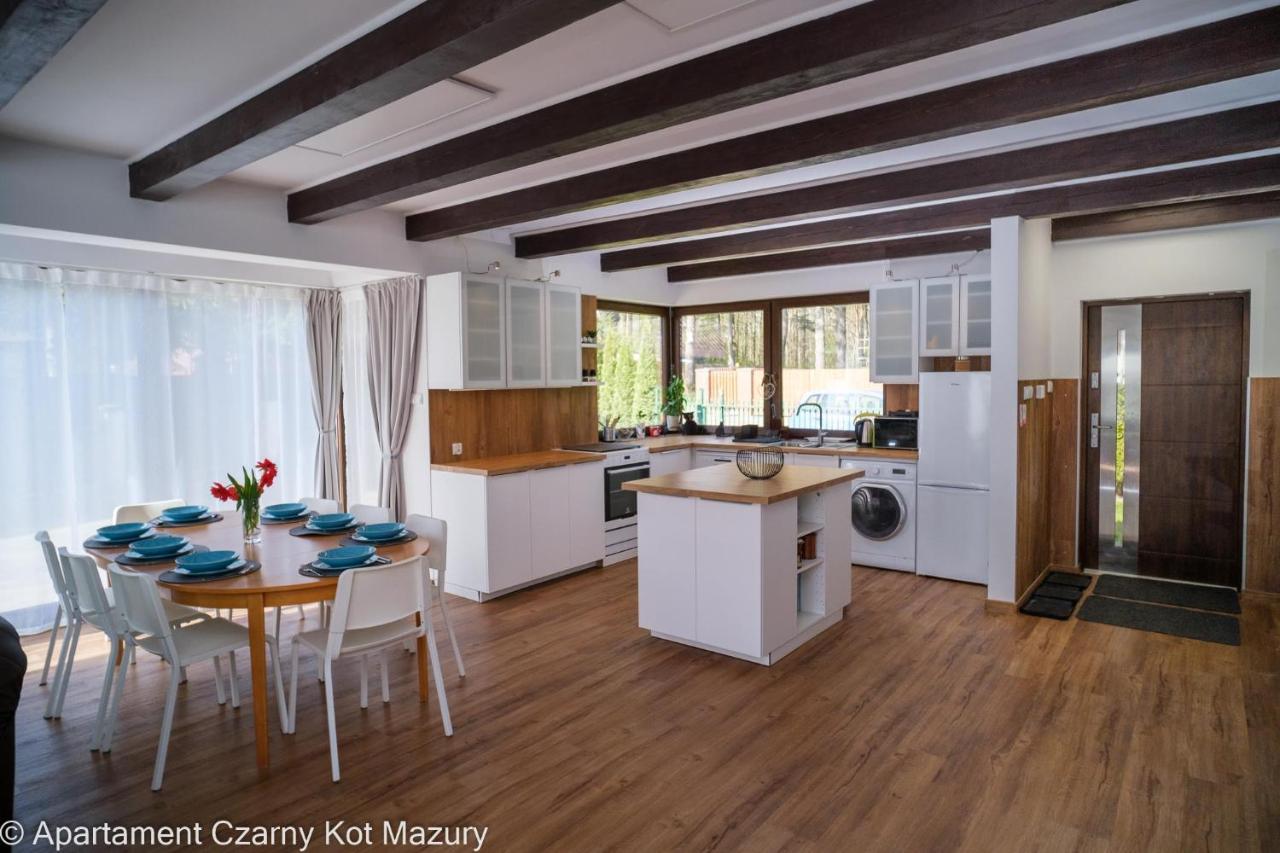 Czarny Kot Mazury Dom Caloroczny Villa Malkinie Eksteriør billede