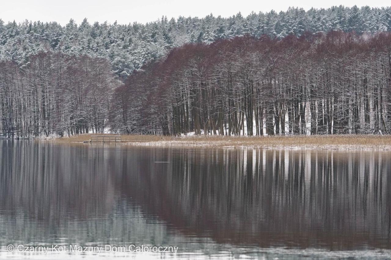 Czarny Kot Mazury Dom Caloroczny Villa Malkinie Eksteriør billede