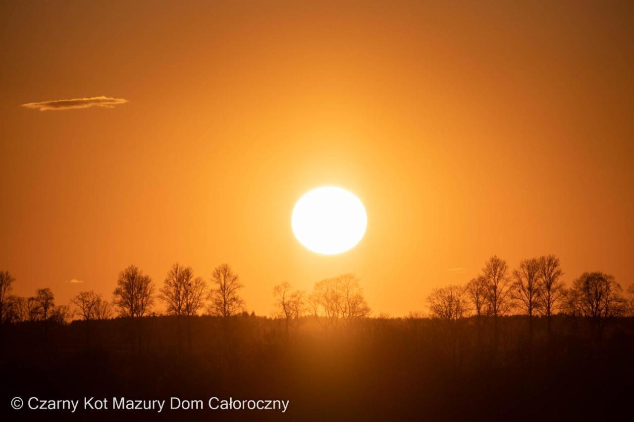 Czarny Kot Mazury Dom Caloroczny Villa Malkinie Eksteriør billede